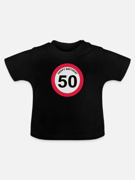 50 - Baby Bio-T-Shirt mit Rundhals - Schwarz