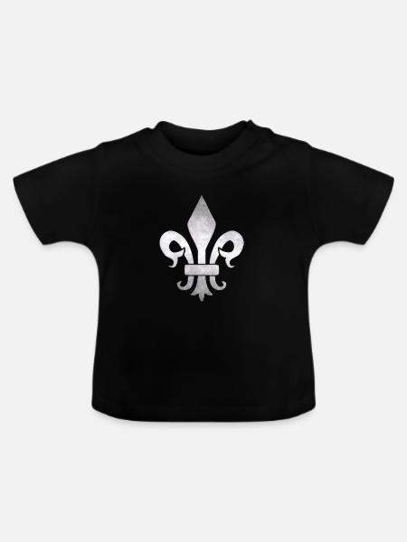 Königssymbol - Baby Bio-T-Shirt mit Rundhals - Schwarz