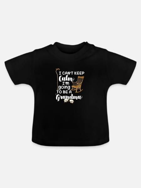 GRANDMA - Baby Bio-T-Shirt mit Rundhals - Schwarz