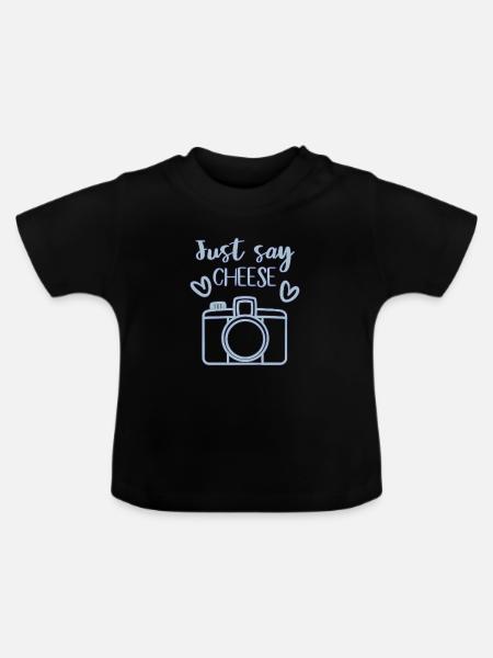 Fotographie Kamera - Baby Bio-T-Shirt mit Rundhals - Schwarz