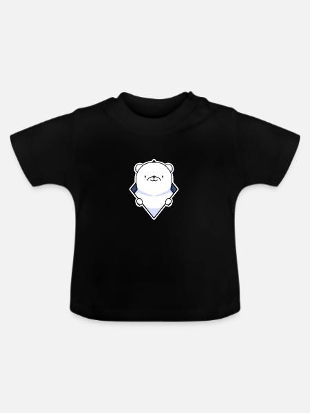 Eisbär - Baby Bio-T-Shirt mit Rundhals - Schwarz