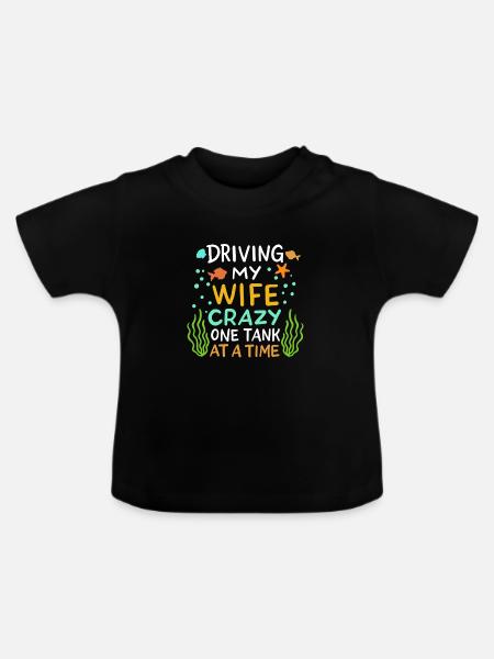 Aquaristik Fischzucht - Baby Bio-T-Shirt mit Rundhals - Schwarz