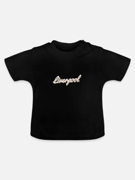 Liverpool - Baby Bio-T-Shirt mit Rundhals - Schwarz