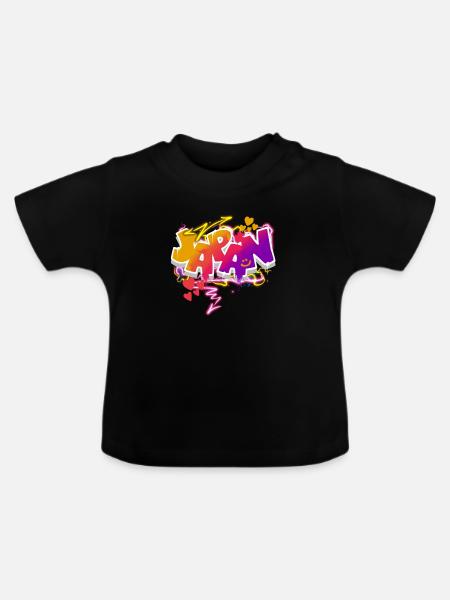 Japan - Baby Bio-T-Shirt mit Rundhals - Schwarz