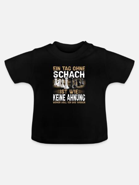Schach - Baby Bio-T-Shirt mit Rundhals - Schwarz