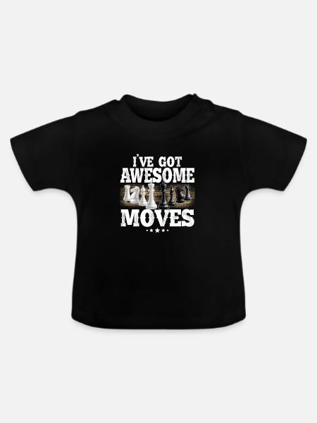 Schach - Baby Bio-T-Shirt mit Rundhals - Schwarz