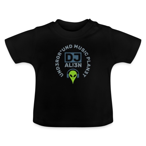 DJ Underground Music Planet Aliens - Baby Bio-T-Shirt mit Rundhals