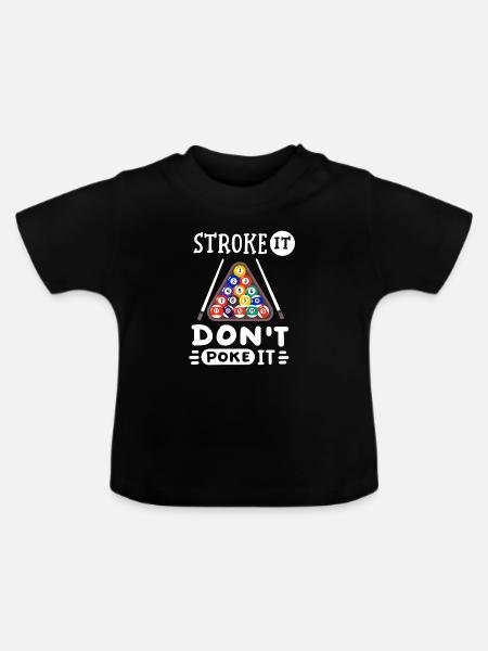 Billardspieler Billard - Baby Bio-T-Shirt mit Rundhals - Schwarz