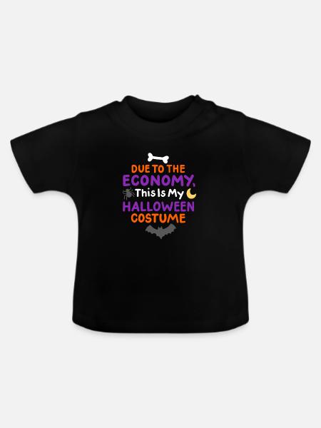 Halloweenkostüm - Baby Bio-T-Shirt mit Rundhals - Schwarz