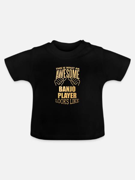Banjo Banjo Banjo - Baby Bio-T-Shirt mit Rundhals - Schwarz