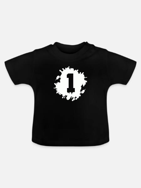 1 klecks - Baby Bio-T-Shirt mit Rundhals - Schwarz