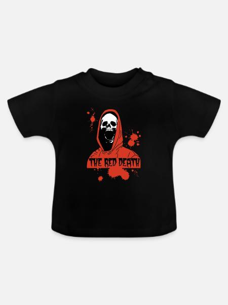 Der Rote Tod - Baby Bio-T-Shirt mit Rundhals - Schwarz