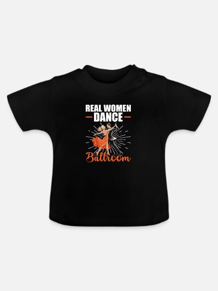Echte Frauen Tanzen Gesellschaftstanz Ballroom - Baby Bio-T-Shirt mit Rundhals - Schwarz