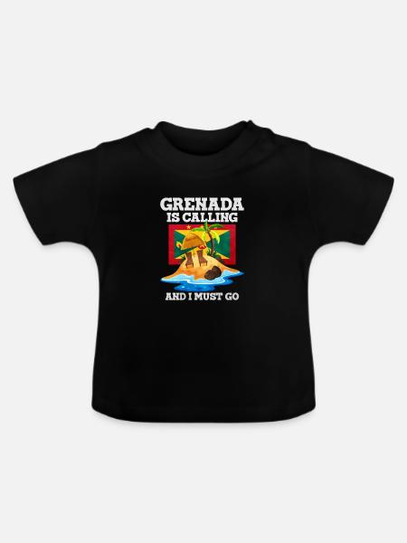 Grenada - Baby Bio-T-Shirt mit Rundhals - Schwarz