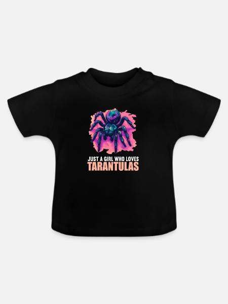 Taranteln Tarantel - Baby Bio-T-Shirt mit Rundhals - Schwarz