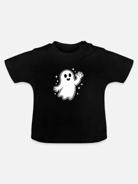 Scary Halloween Design - Baby Bio-T-Shirt mit Rundhals - Schwarz