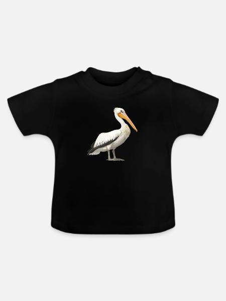 Pelikane Pelikan - Baby Bio-T-Shirt mit Rundhals - Schwarz