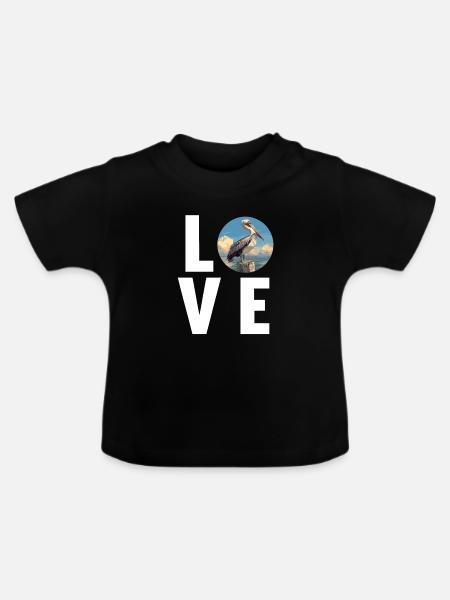 Pelikane Pelikan - Baby Bio-T-Shirt mit Rundhals - Schwarz