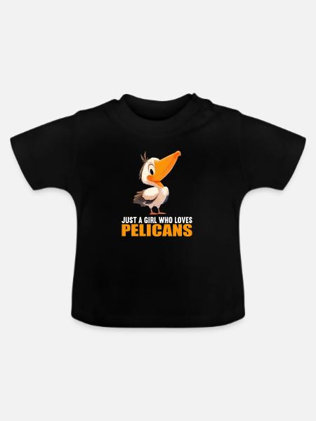 Pelikane Pelikan - Baby Bio-T-Shirt mit Rundhals - Schwarz