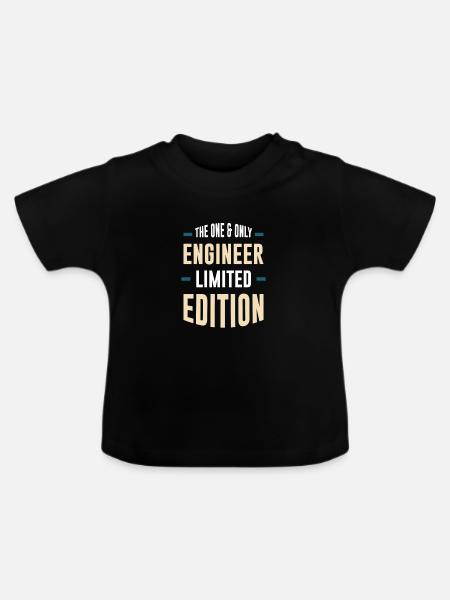 One & Only Engineer Limited Edition - Baby Bio-T-Shirt mit Rundhals - Schwarz