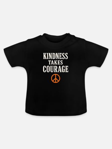 Anti-mobbing-freundlichkeit, Stehen Sie - Baby Bio-T-Shirt mit Rundhals - Schwarz