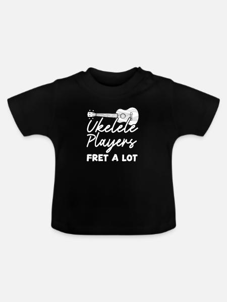 Hawaiian Ukulele Uke Ukulele - Baby Bio-T-Shirt mit Rundhals - Schwarz