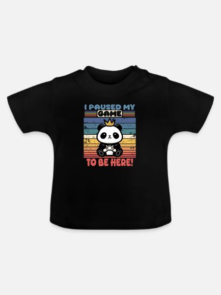 Zocken - Design für echte Gamer - Baby Bio-T-Shirt mit Rundhals - Schwarz
