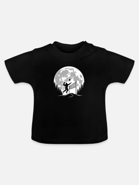 Bigfoot Volleyballspieler - Baby Bio-T-Shirt mit Rundhals - Schwarz