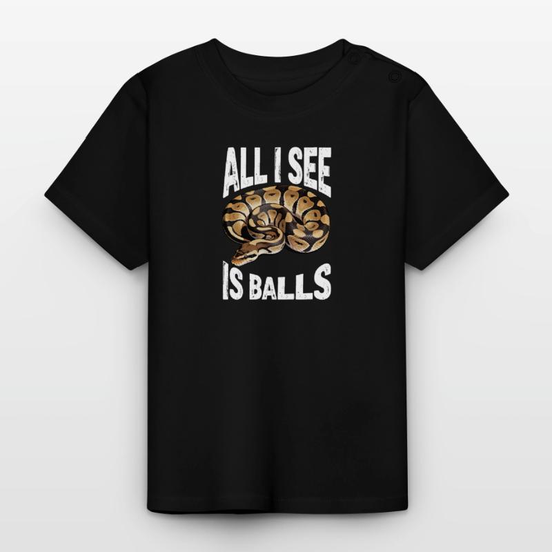 Python roi Serpents Amateurs de terrarium Python T-shirt bio col rond Bébé