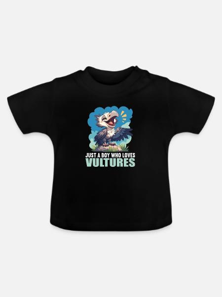 Geier - Baby Bio-T-Shirt mit Rundhals - Schwarz