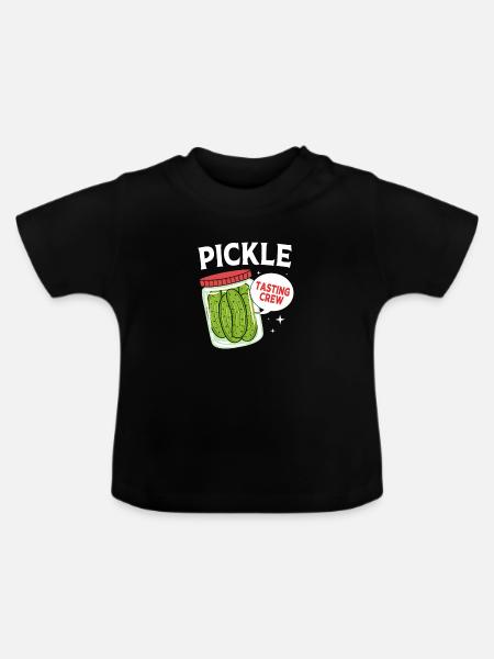 Essiggurke Gurke Gurken - Baby Bio-T-Shirt mit Rundhals - Schwarz