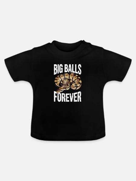 Königspython Schlangen Liebhaber Terrarium Python - Baby Bio-T-Shirt mit Rundhals - Schwarz