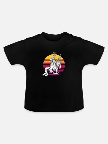 Gleitschirm Gleitschirmfliegen Paragliding - Baby Bio-T-Shirt mit Rundhals - Schwarz