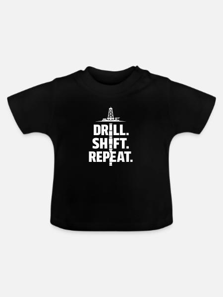 Offshore-bohrer-rig-bohrer Bohrboden Offshore - Baby Bio-T-Shirt mit Rundhals - Schwarz