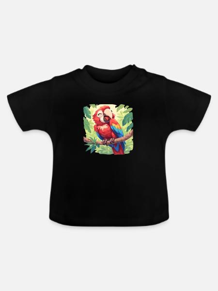 Aras Ara - Baby Bio-T-Shirt mit Rundhals - Schwarz