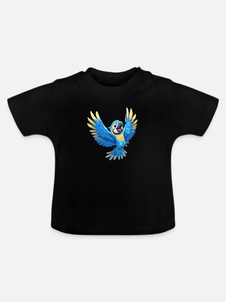 Aras Ara - Baby Bio-T-Shirt mit Rundhals - Schwarz