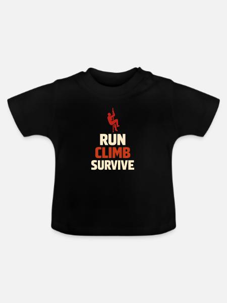 Hindernislauf-rennfahrer Hindernislauf Ocr - Baby Bio-T-Shirt mit Rundhals - Schwarz