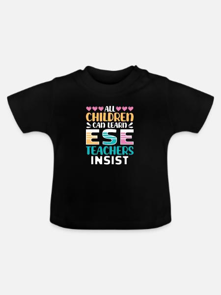 Geschenke für ESE-Lehrer - Baby Bio-T-Shirt mit Rundhals - Schwarz