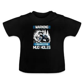 UTV Tout-Terrain 4 Roues Côte à côte - T-shirt bio col rond Bébé - noir - Devant