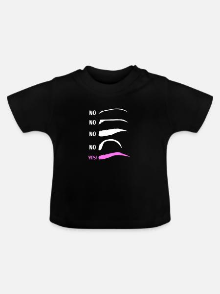 Make-up Microblading Kosmetik Kosmetikerin - Baby Bio-T-Shirt mit Rundhals - Schwarz