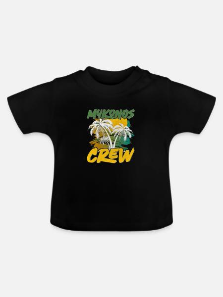 Mykonos Crew - Baby Bio-T-Shirt mit Rundhals - Schwarz