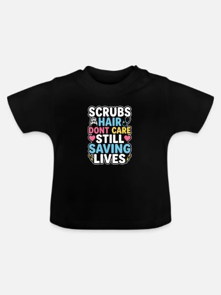 Nachtschicht-krankenschwester, Müde - Baby Bio-T-Shirt mit Rundhals - Schwarz