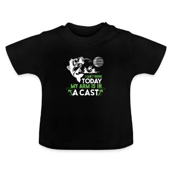 Cast Arm Shark Graphic Tee - Baby Bio-T-Shirt mit Rundhals - Schwarz - Vorne