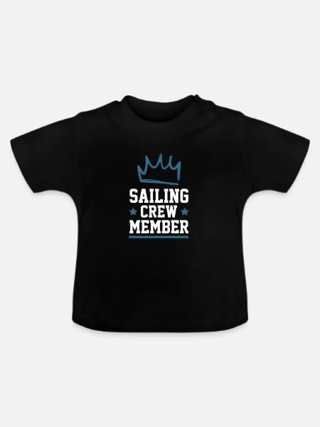 Sailing Crew - Baby Bio-T-Shirt mit Rundhals - Schwarz