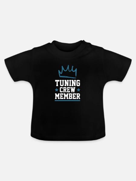 Tuning Crew - Baby Bio-T-Shirt mit Rundhals - Schwarz