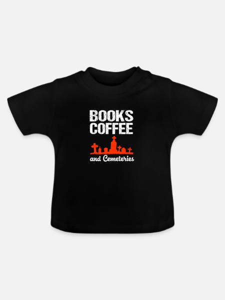 Bestattung Kaffee - Baby Bio-T-Shirt mit Rundhals - Schwarz