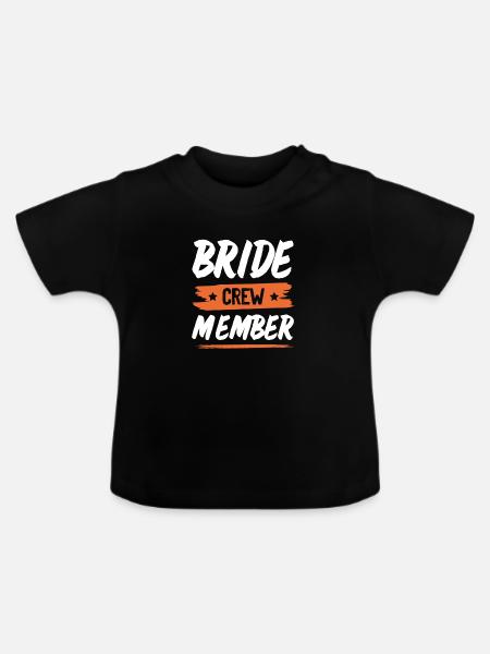 Bride Crew - Baby Bio-T-Shirt mit Rundhals - Schwarz