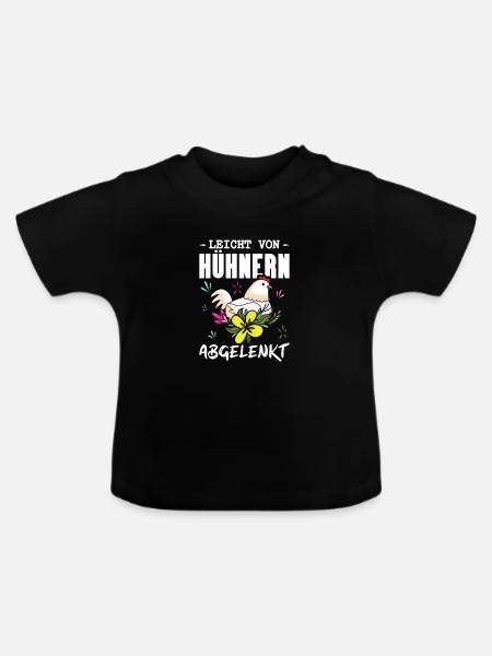 Hühnerflüsterer Huhn Hühnerhalter Hühner - Baby Bio-T-Shirt mit Rundhals - Schwarz