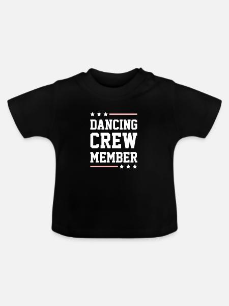 Dancing Crew - Baby Bio-T-Shirt mit Rundhals - Schwarz