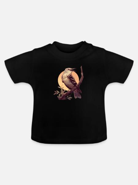 Spottdrosseln Spottdrossel - Baby Bio-T-Shirt mit Rundhals - Schwarz